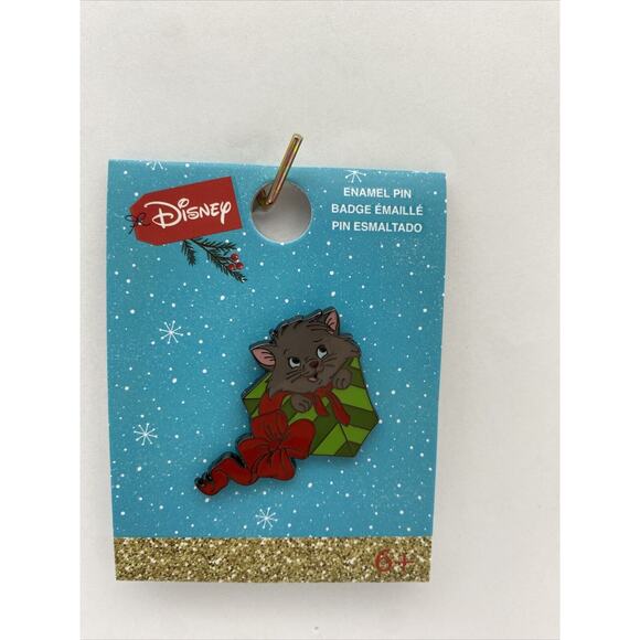Disney Loungefly Pin The Aristocats Berlioz Christmas Holiday Present Trading - Picture 1 of 5